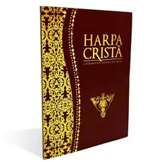 Kit com 5 Harpa Cristã Pequena | Letra Média | Brochura | Marrom | CPAD