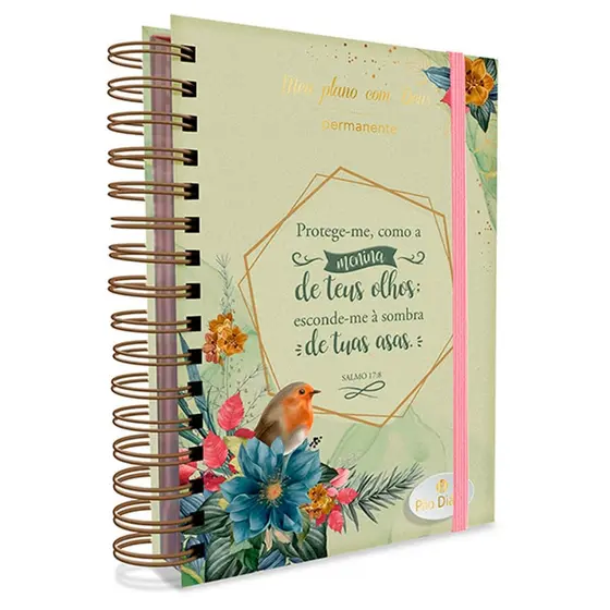 Meu Plano com Deus | Planner Permanente | Capa Dura Espiral | Refugio