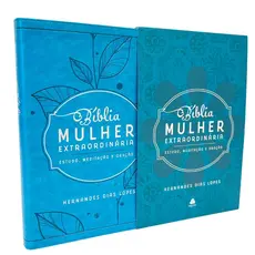 Bíblia Mulher Extraordinária | King James Clássica | Letra Normal | Hernandes Dias Lopes | Turquesa