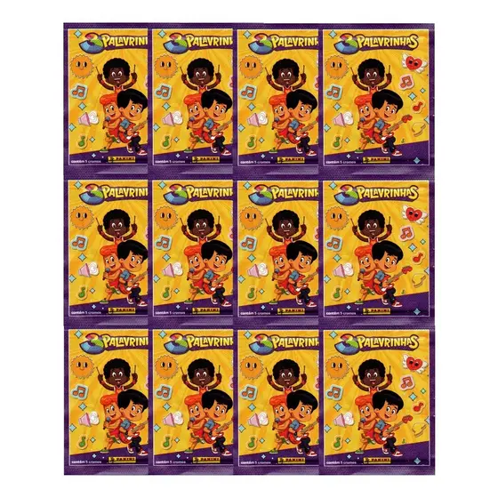 Kit 50 Figurinhas Do Álbum 3 Palavrinhas (10 Env)