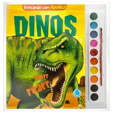 Brincando com Aquarela | Dinos | Brochura