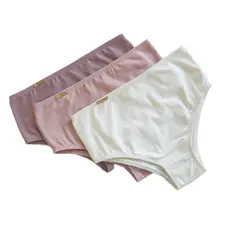 Kit 3 Calcinha De Algodão Cós Alto, Dia a Dia , Pós Parto E Gestante , Calça Reforçada Alta Segura Barriga CORES VARIADA
