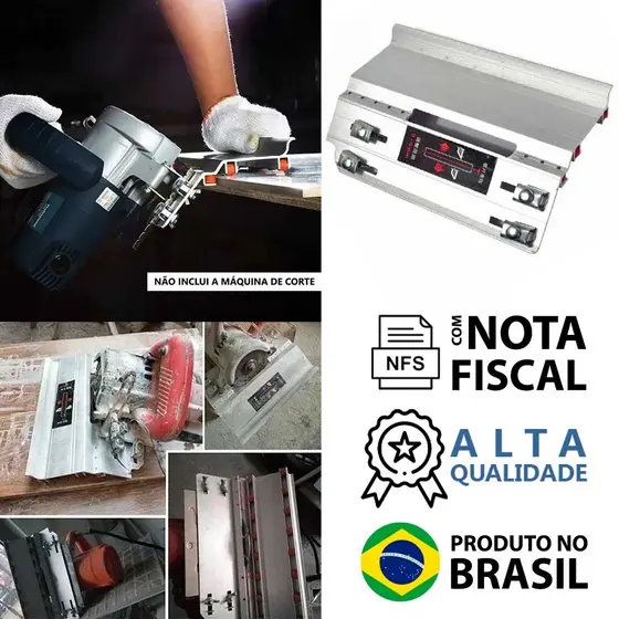 Gabarito Corte 45 Graus Chanfro Porcelanato  Pisos (Meia Esquadria) Serra Mármore Makita