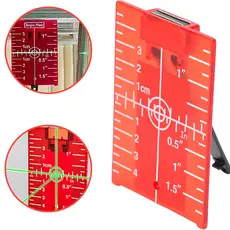 Placa Alvo Nivel Laser Leiser Magnética Ímã Nivelamento Teto Parede Drywall Rodapé Piso Medida