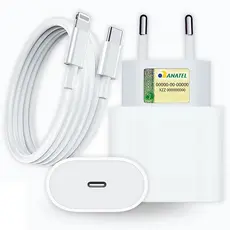 Carregador Com Cabo Para iPhone 11 12 13 Pro Max Turbo Fast Usb C 20w Pd Original