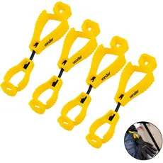 Kit 4 Prendedor Clip Para Fixação De Luvas De Segurança Epi