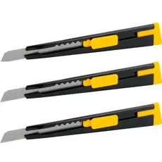 Kit 3un Estilete Estreito 9mm Metal Envelopamento Insulfilm