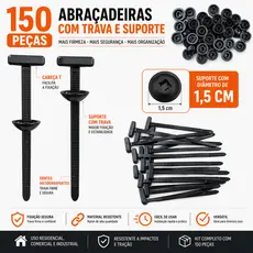 Kit Enforca Gato Abraçadeira de Nylon Presilhas Automotivas Fivela Nylon Fita Auto Travante