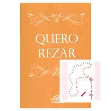 Livro Quero rezar (capa bege) - Religião Devocionarios + Terço