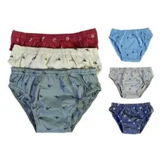 Kit 6 Cuecas Slip Infantil 100% Algodão Qualidade Conforto