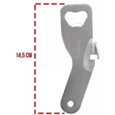 Abridores Abridor 14,5cm Copa Para Abertura de Latas e Garrafas Original Line Inox universal