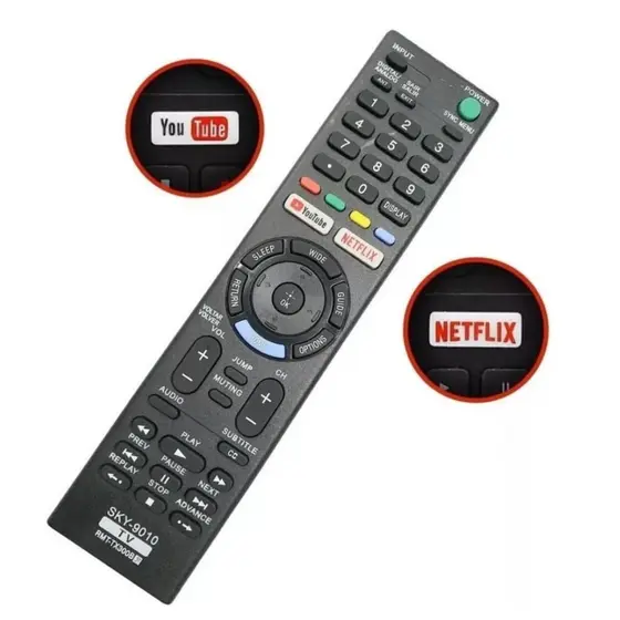 Controle Remoto TV Sony Netflix/Youtube RMT-TX300B