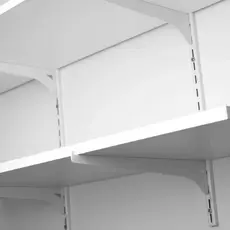 Kit Trilhos 50cm e Suportes para Prateleira Estante Modular Cremalheira (3x Trilhos E 6x Suportes)