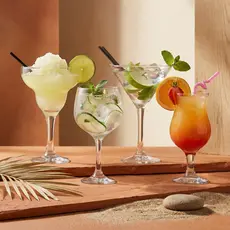 Jogo 4 Taças Vidro Coquetel Drinks Margarita Cocktail Mixologista Ruvolo