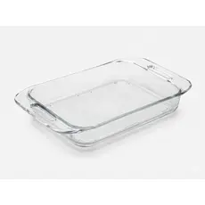 Assadeira de Vidro com Alça, Assadeira para Forno Resistente 2L Ruvolo