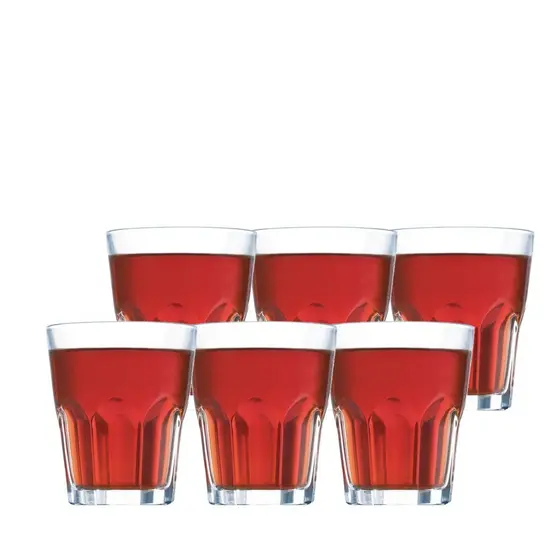 Jogo de Copo de Vidro Temperado Granity, Copo Empilhável 7x Mais Resistente, 270ml - Arc