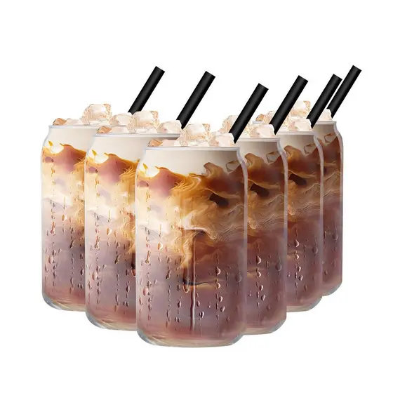 Jogo de Copo de Vidro Lata, Copo Cerveja 6pcs, 420ml - Ruvolo