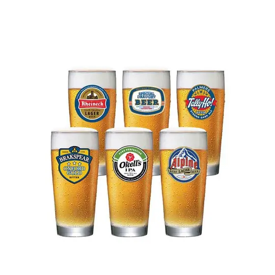Jogo de Copo de Vidro Prime Copo de Cerveja P 6pcs 220ml - Ruvolo