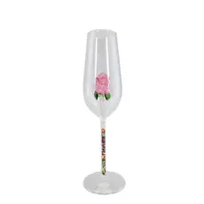 Taça de Vidro Borossilicato, Taça Rosas 200ml – Ruvolo