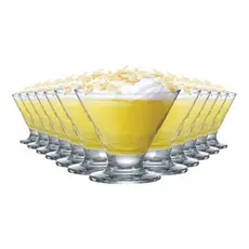 Jogo de Taças de Vidro Egito Para Sobremesa 255ml 12 Pcs - Ruvolo