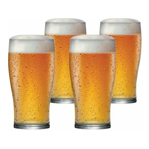 Jogo de Copos de Vidro Pint para Cerveja 590ml, 4 pcs - Ruvolo
