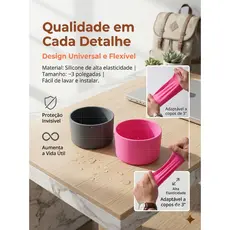 Borracha Protetor Para Garrafa Copos Diametro 7,5cm