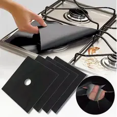 Kit 4 Protetores Proteção Fogão Anti Aderente Reutilizável lavaveis cozinha