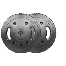 2 x anilha de polietileno com 5 kg - total 10kg