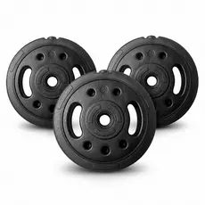 2x Anilhas de 5kg + 1x anilha 5kg brinde Kenkorp Leve 3 Pague 2 TOTAL 15KG