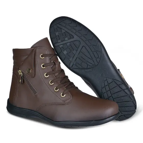 Bota Coturno Feminina Cano Curto Na Promoção