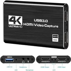 Placa Captura De Vídeo 4k 1080p 60fps Full HD HDMI USB 3.0