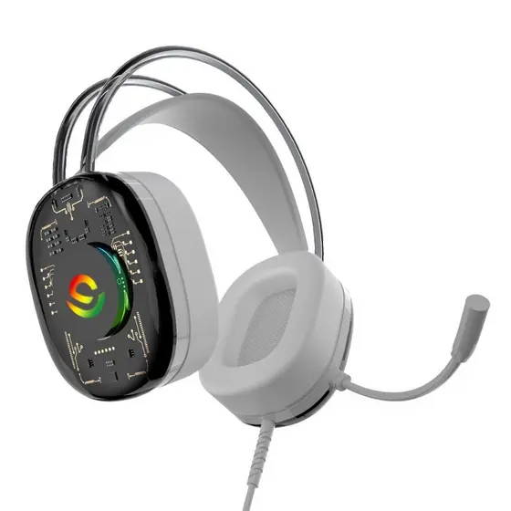 Fone Headset Gamer RGB P2 USB Flexível Com Fio FN639