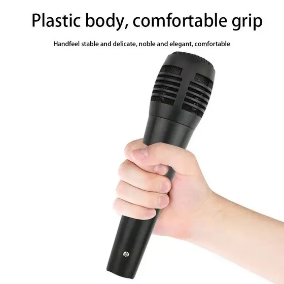 Microfone Para Karaoke Com Fio Dinâmico Profissional Mi338