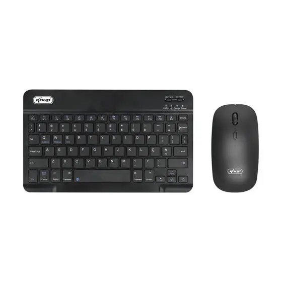 Kit Teclado e Mouse sem Fio Bluetooth Recarregável KP-TE127 - Knup