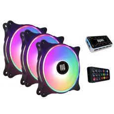 3x Cooler RGB 12v Controle HUB para PC Gamer G-VR346K