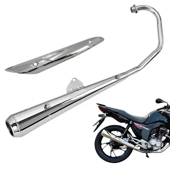 Estralador Turuna Polimet CG Titan Fan Start 160 com Protetor Escapamento