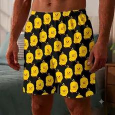 Pijama Masculino Samba Canção Estampa Pintinho Amarelinho Piu Piu Adulto Roupa de dormir