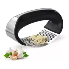 Espremedor Amassador Triturador De Alho Inox Manual Cozinha Garlic Press