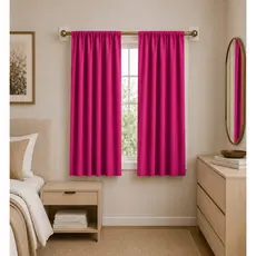 Cortina 2,40 x 1,50m Versatil para Janela de Quarto/Sala/ Escritorio - Tecido Micropercal com Passante s/ilhos