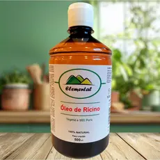 Óleo Vegetal Rícino 500ml (Mamona - Prensado à Frio ) Ricinus communis