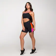 Conjunto Fitness Feminino Academia Poliamida Top E Short Nova York