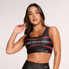 Top Fitness Academia Suplex Estampado Básico Preto Change You