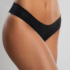 Kit 5 Calcinhas Tanga Conforto Sem Costura Com Corte A Laser Não Marca Calcinha Nude e Preta