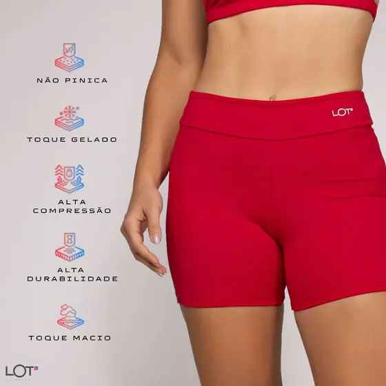 Short Poliamida Academia Feminino Empina Bumbum Fitness Musculação Treino Corrida Esportivo