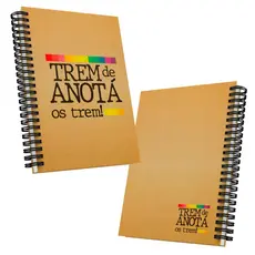 Agenda Trem de anotar os Trem - Personalizada com nome