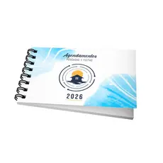 Agenda 2026 Barata Capa Dura Controle financeiro 2 dias por pagina