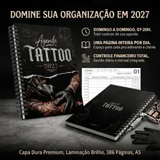 Agenda Personalizada Tatuador - Estúdio de Tatuagem