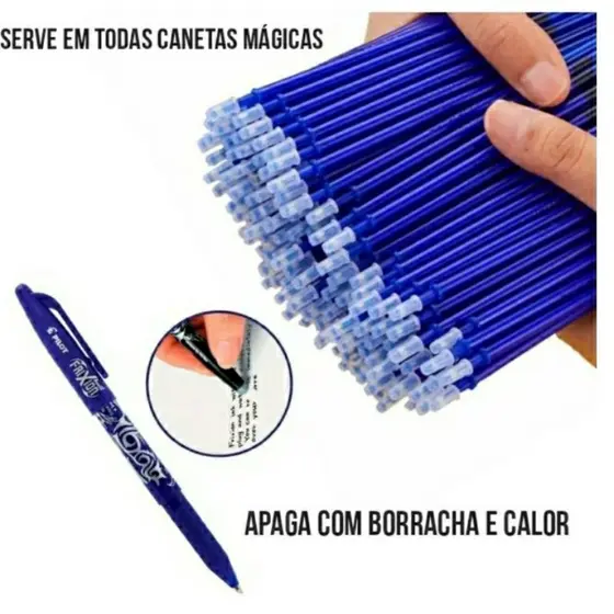 10 Refil Caneta Fantasminha Apaga Com Calor costura bordado papelaria Patchwork