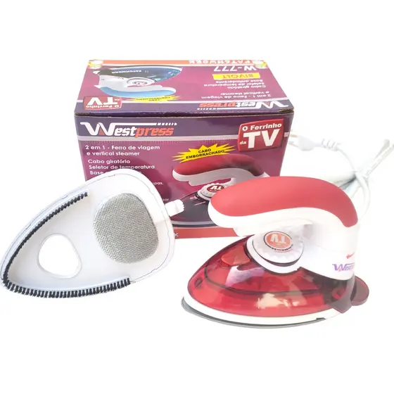 Mini Ferro De Passar À Vapor Para Viagem Steamer Bivolt/ cores sortidas