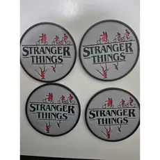 Porta-copo Stranger Things kit 4 unidades
